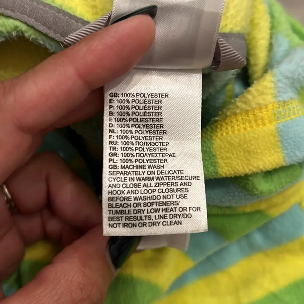 The North Face Girls Striped Glacier Full Zip Hoodie Size‎ Large (14/16)